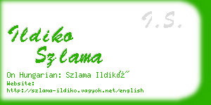 ildiko szlama business card